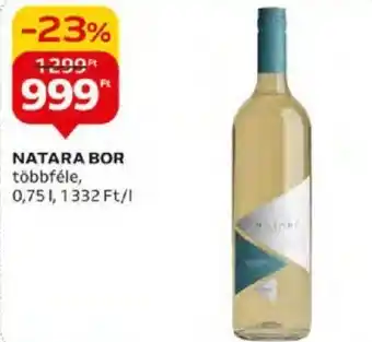 Auchan NATARA BOR 0,75l ajánlat