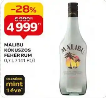 MALIBU KÓKUSZOS FEHÉR RUM 0,7l