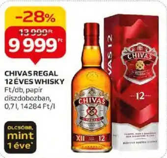 Auchan CHIVAS REGAL 12 ÉVES WHISKY 0,7l ajánlat