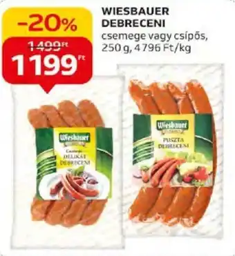 Auchan WIESBAUER DEBRECENI 250g ajánlat