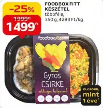 Auchan FOODBOX FITT KÉSZÉTEL 350g ajánlat