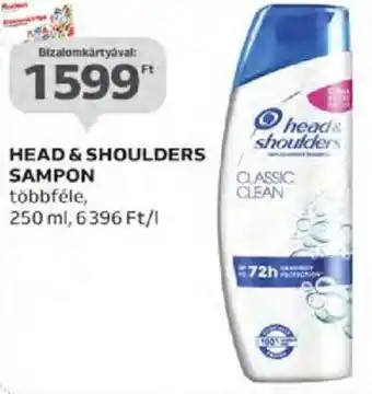 Auchan HEAD & SHOULDERS SAMPON 250ml ajánlat