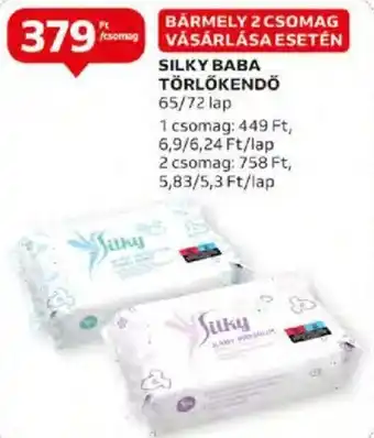Auchan SILKY BABA TÖRLŐKENDŐ ajánlat