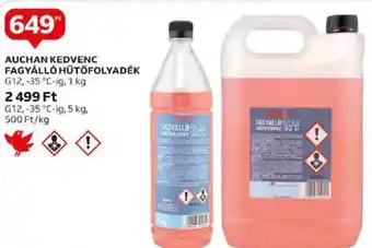 Auchan AUCHAN KEDVENC FAGYÁLLÓ HŰTŐFOLYADÉK 5kg ajánlat