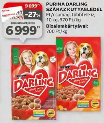 Auchan PURINA DARLING SZÁRAZ KUTYAELEDEL 10kg ajánlat