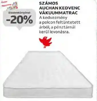 SZÁMOS AUCHAN KEDVENC VÁKUUMMATRAC