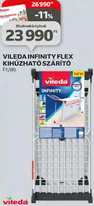Auchan VILEDA INFINITY FLEX KIHÚZHATÓ SZÁRÍTÓ ajánlat