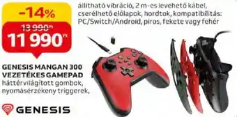 Auchan GENESIS MANGAN 300 VEZETÉKES GAMEPAD ajánlat