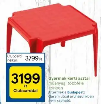 Tesco Gyermek kerti asztal ajánlat