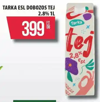 Coop TARKA ESL DOBOZOS TEJ 2.8% 1l ajánlat