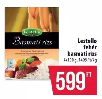Coop Lestello fehér basmati rizs 4x100 g ajánlat