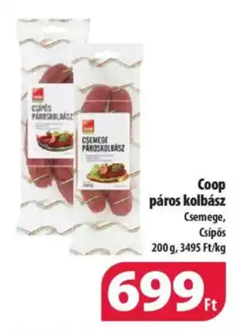 Coop Coop páros kolbász 200g ajánlat