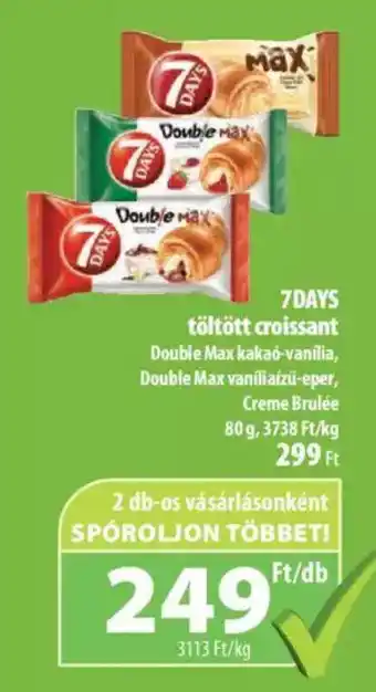 Coop 7DAYS töltött croissant 80g ajánlat