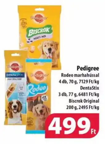 Pedigree Rodeo marhahússal 4 db, 70 g