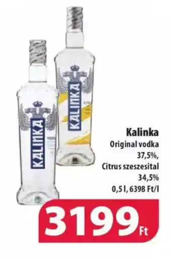 Coop Kalinka Original vodka 37,5%, 0.5l ajánlat