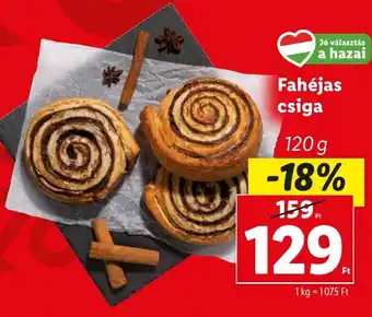 Lidl Fahéjas csiga 120g ajánlat