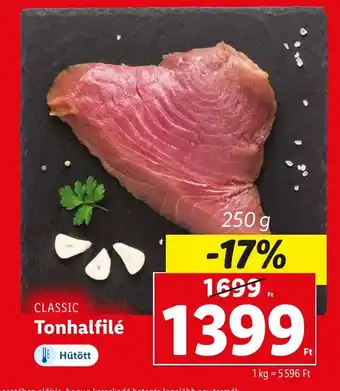 Lidl CLASSIC Tonhalfilé 250g ajánlat