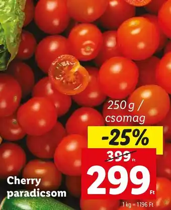 Lidl Cherry paradicsom 250g ajánlat