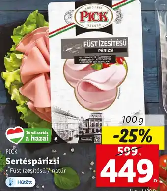 Lidl PICK Sertéspárizsi 100g ajánlat