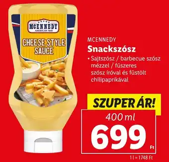 Lidl MCENNEDY Snackszósz 400ml ajánlat