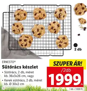Lidl ERNESTO Sütőrács készlet 36x3x26cm 2db ajánlat