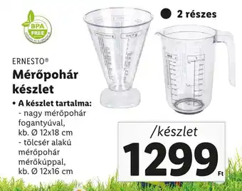 Lidl ERNESTO Mérőpohár készlet 12x18cm, 12x16cm, 2 részes ajánlat
