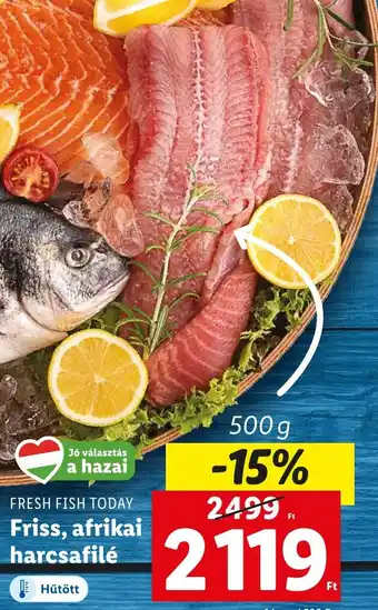 Lidl FRESH FISH TODAY Friss, afrikai harcsafilé 500g ajánlat