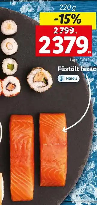 Lidl Füstölt lazac 220g ajánlat