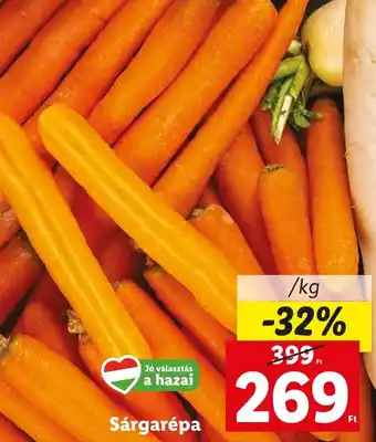 Lidl Sárgarépa 1kg ajánlat