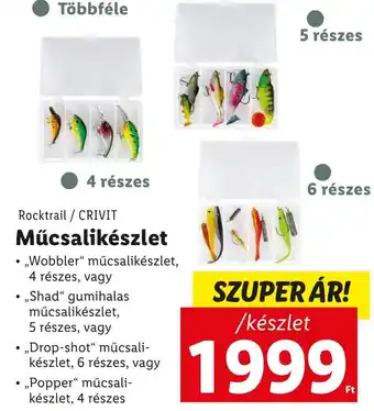 Lidl Rocktrail, CRIVIT Műcsalikészlet ajánlat