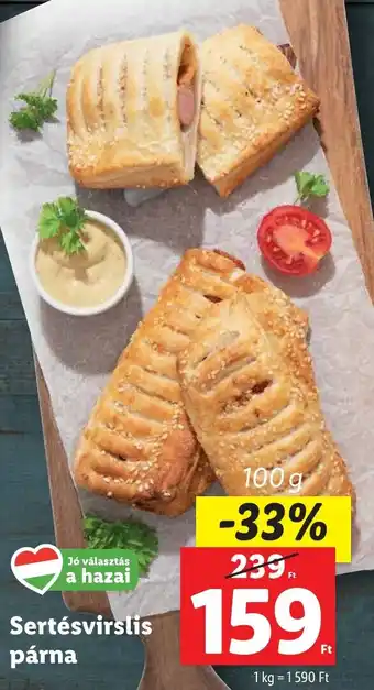 Lidl Sertésvirslis párna 100g ajánlat