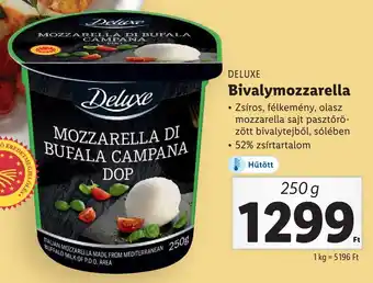 DELUXE Bivalymozzarella 52% 250g