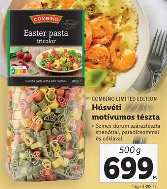 Lidl COMBINO LIMITED EDITION Húsvéti motívumos tészta 500g ajánlat