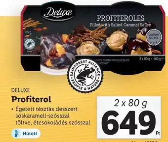 Lidl DELUXE Profiterol 2x80g ajánlat
