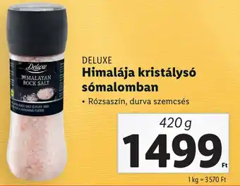 Lidl DELUXE Himalája kristálysó sómalomban 420g ajánlat