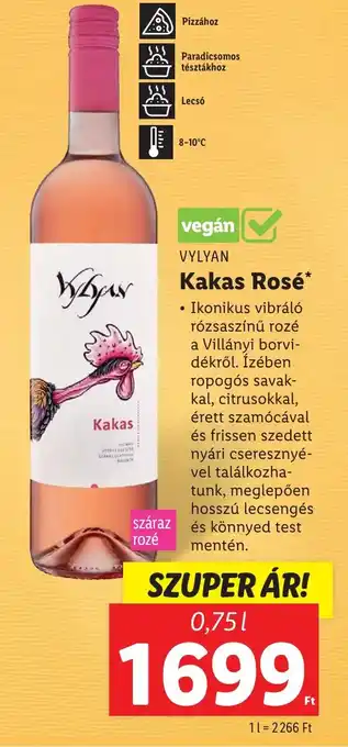 Lidl VYLYAN Kakas Rosé 0,75l ajánlat
