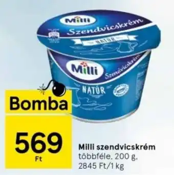 Tesco Milli szendvicskrém 200g ajánlat