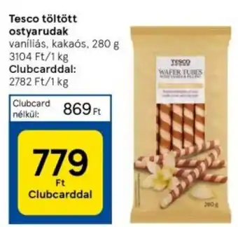 Tesco Tesco töltött ostyarudak 280g ajánlat