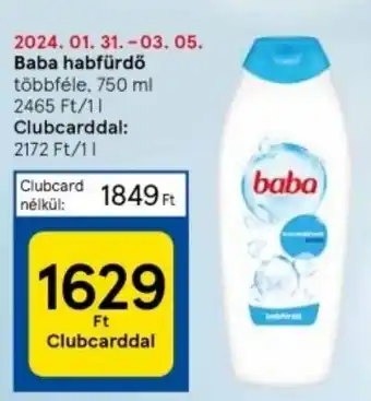 Tesco Baba habfürdő 750ml ajánlat