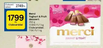 Tesco Merci Yoghurt & Fruit desszert 250g ajánlat