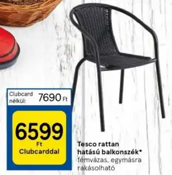 Tesco Tesco rattan hatású balkonszék ajánlat