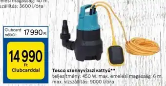 Tesco Tesco szennyvízszivattyú 450w 6m ajánlat