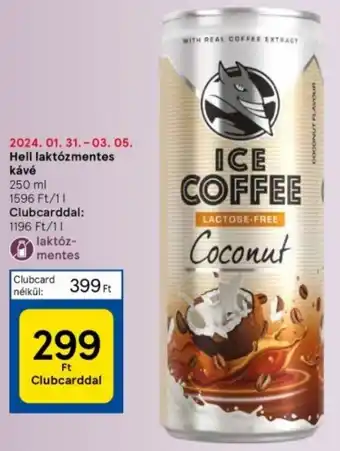 Tesco Hell laktózmentes kávé 250ml ajánlat