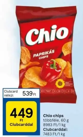 Tesco Chio chips 60g ajánlat