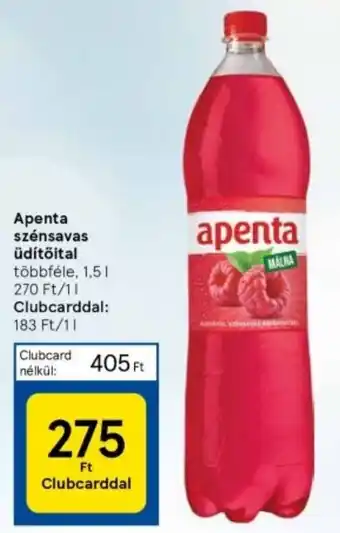 Tesco Apenta szénsavas üdítőital 1,5l ajánlat