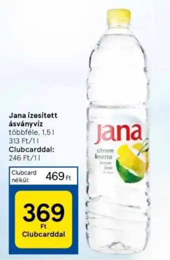 Tesco Jana ízesített ásványvíz 1,5l ajánlat