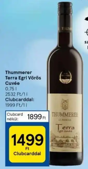 Tesco Thummerer Terra Egri Vörös Cuvée 0,75l ajánlat