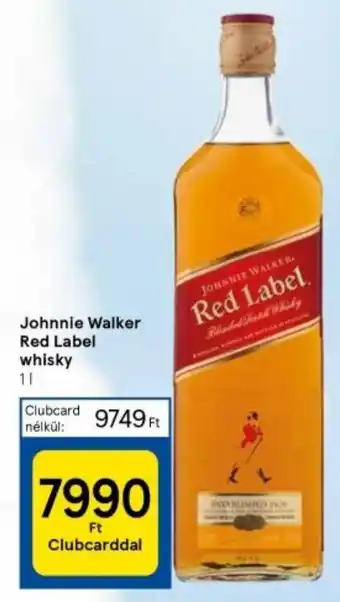 Tesco Johnnie Walker Red Label whisky 1l ajánlat