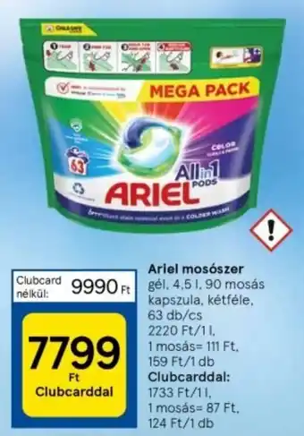 Tesco Ariel mosószer 4,5l ajánlat