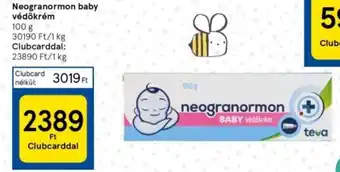 Tesco Neogranormon baby védőkrém 100g ajánlat